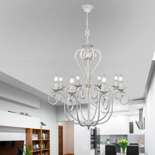 Люстра подвесная 8 плафонов S3017-8