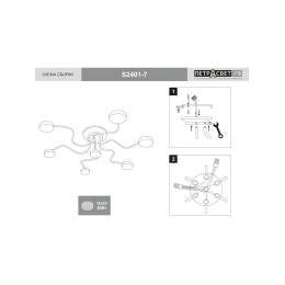Люстра Петрасвет S2403-5, 5хGX53 макс. 20Вт
