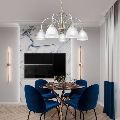 Люстра подвесная 5 плафонов S2502-5