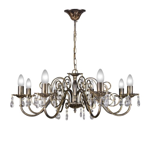 Люстра подвесная с хрусталем 8 ламп S1045-8