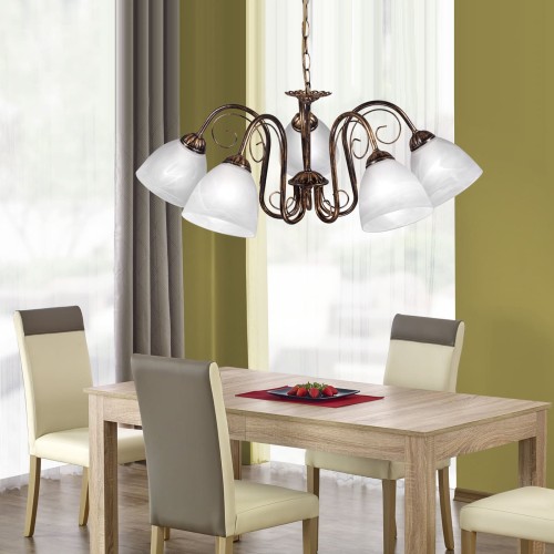 Люстра подвесная 5 плафонов S2135-5