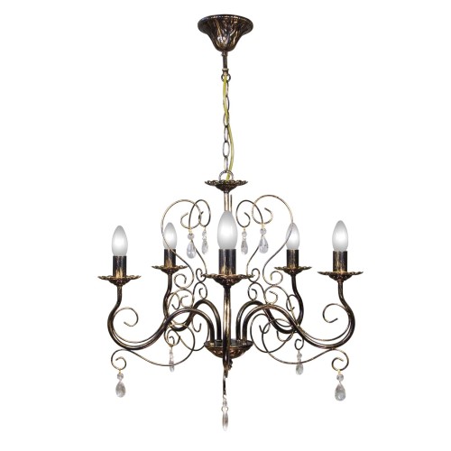 Люстра подвесная с хрусталем 5 ламп S8046-5