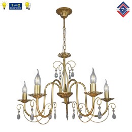 Люстра Петрасвет S1255-5, 5хЕ14 макс. 60Вт