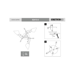 Люстра Петрасвет S2413-3, 3хЕ14 макс. 60Вт